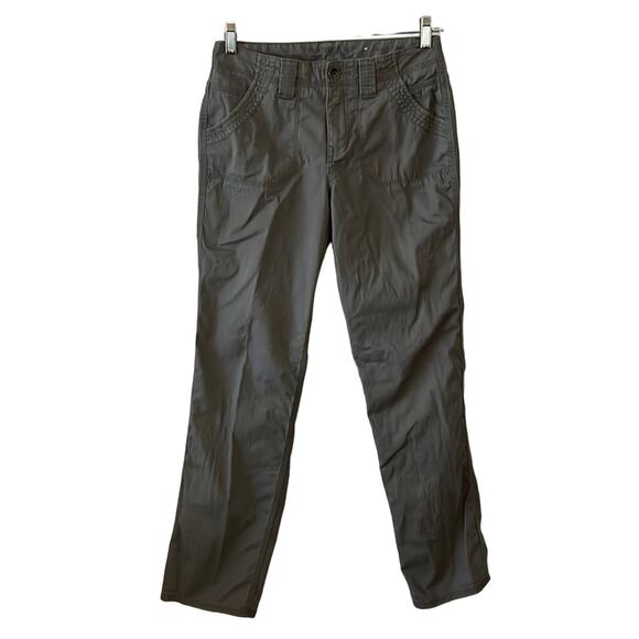 Sonoma Size 6 Gray Original Straight Leg Twill Pants Casual Pockets - Picture 1 of 11